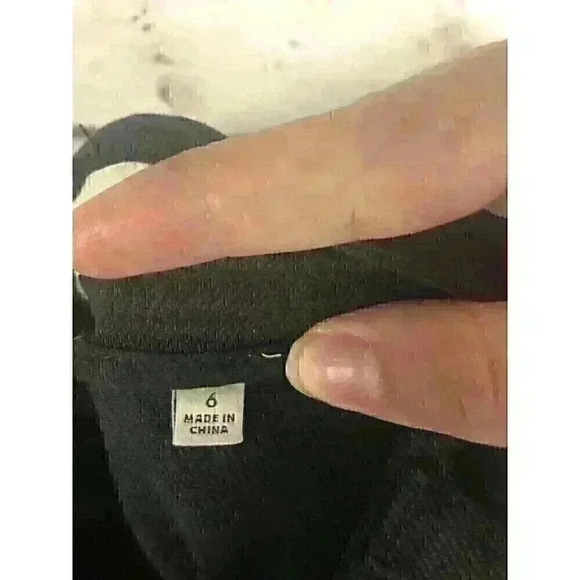 Wilfred Free Women's  High Rise Wide Leg Size 6 Black Jeans Big Pockets - Picture 6 of 8